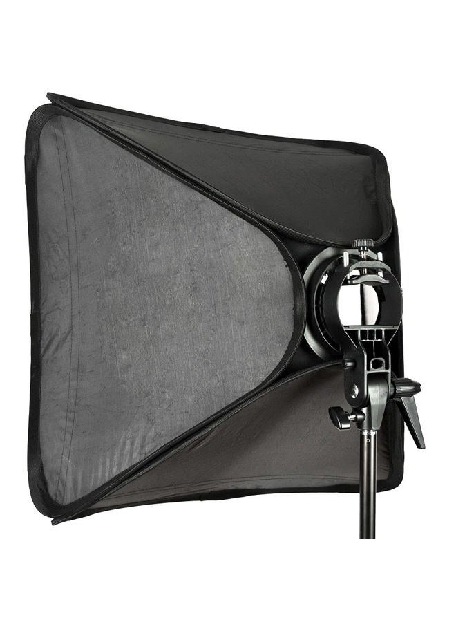 Godox جودوكس 24" × 24" صندوق ناعم قابل للطي عالمي مع حامل تركيب نوع S لسرعة الفلاش في التصوير الفوتوغرافي الاستوديو (60 سم × 60 سم) - Image 5